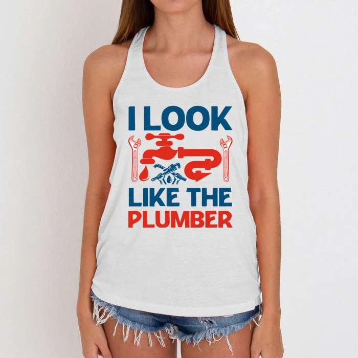 I Look Like The Plumber Women's Knotted Racerback Tank