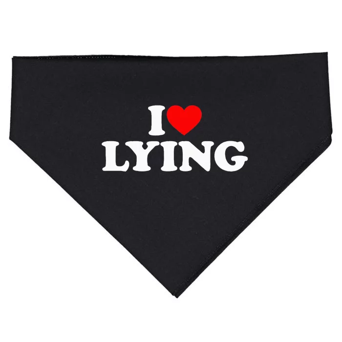 I Love Lying USA-Made Doggie Bandana