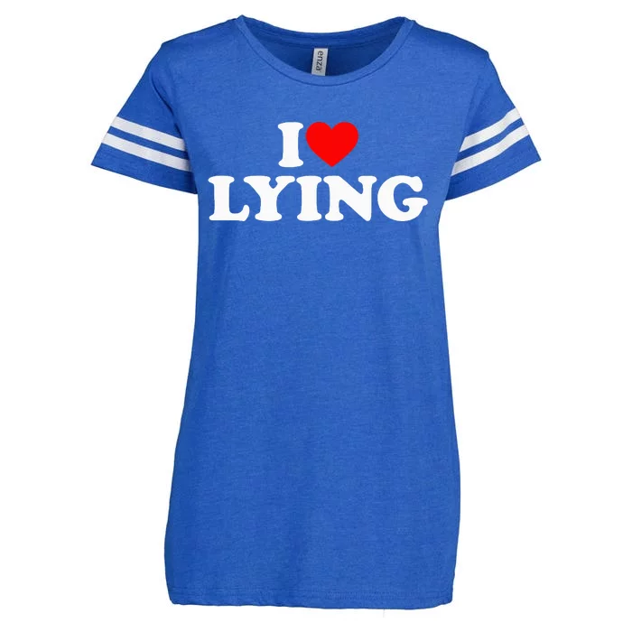 I Love Lying Enza Ladies Jersey Football T-Shirt