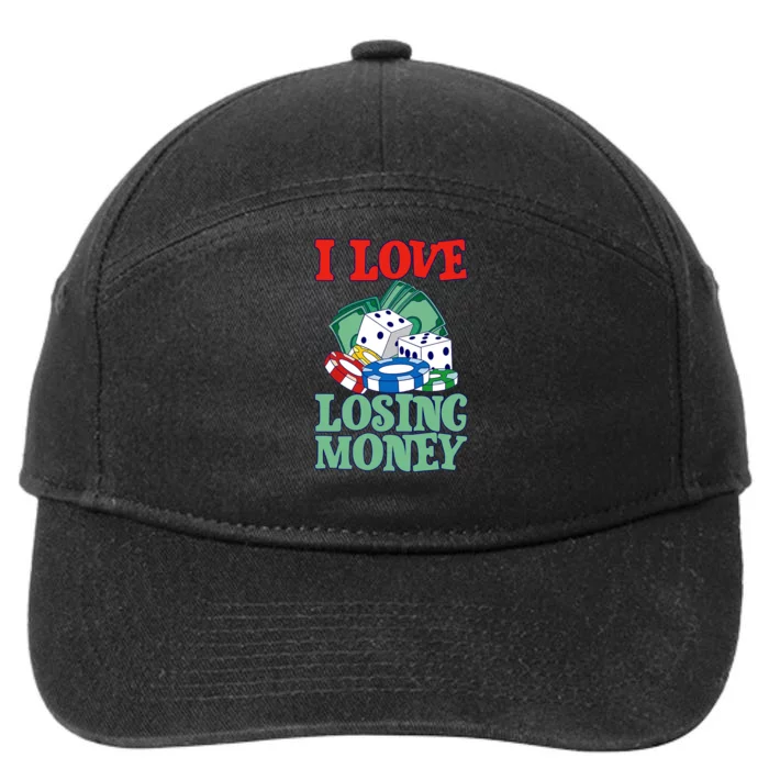 I Love Losing Money - Premium 7-Panel Snapback Hat