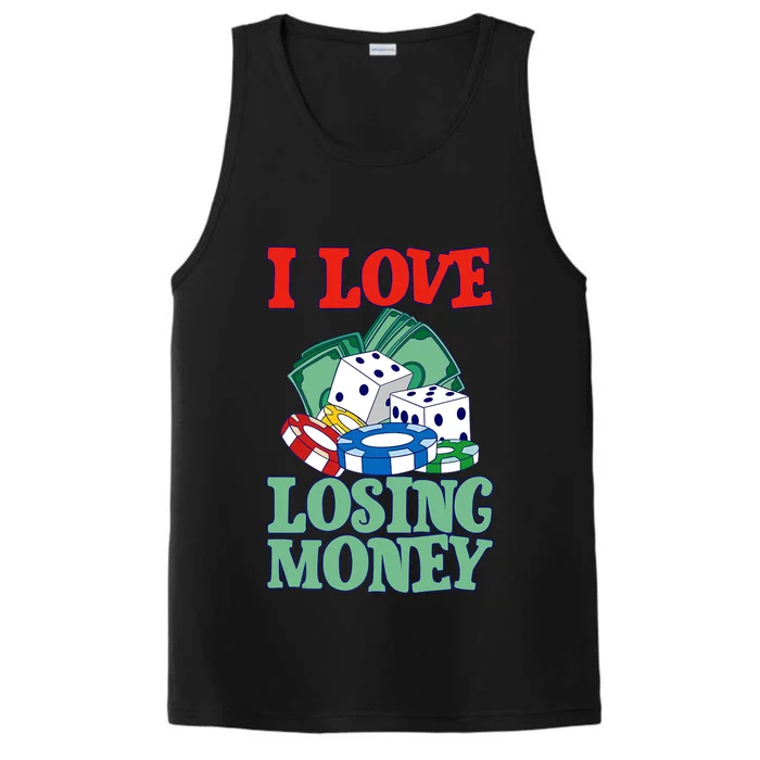 I Love Losing Money - Premium Performance Tank