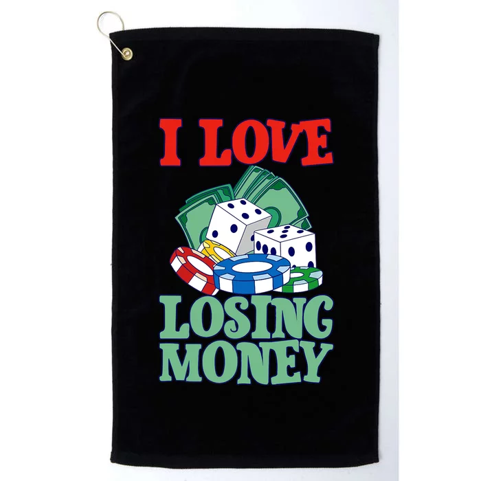 I Love Losing Money - Premium Platinum Collection Golf Towel