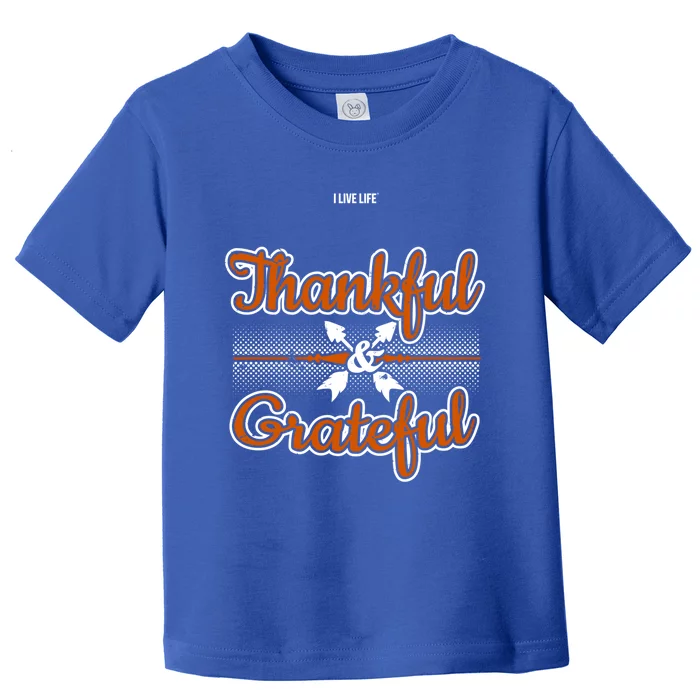 I Live Life Thankful And Grateful Gift Toddler T-Shirt