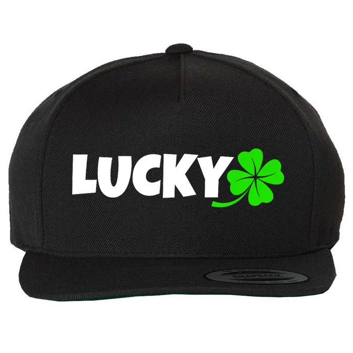 Irish Luck Lucky Clover Leaf Saint Irish Pats St PatrickS Day Wool Snapback Cap