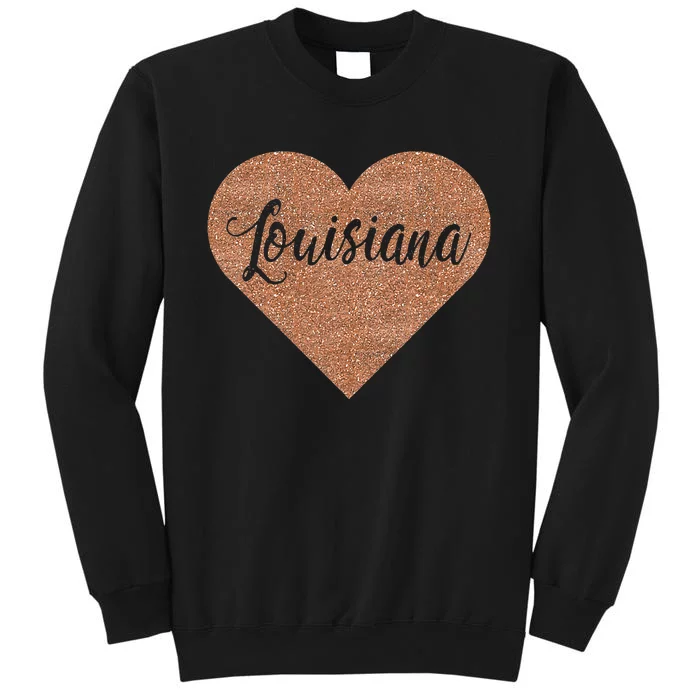 I Love Louisiana Tall Sweatshirt