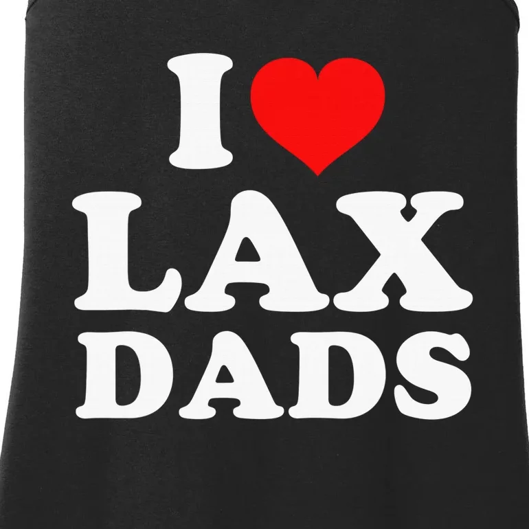 I Love Lax Dads Ladies Essential Tank