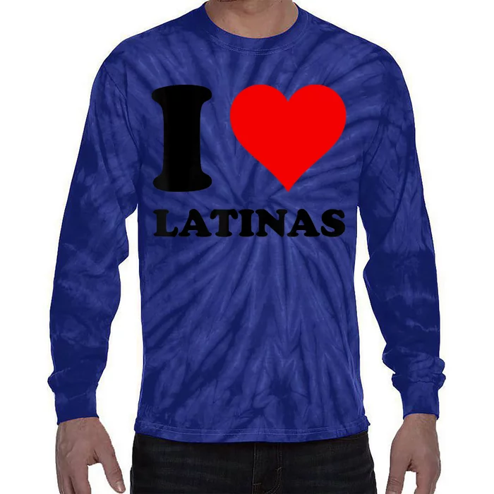 I Love Latinas Tie-Dye Long Sleeve Shirt