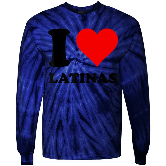 I Love Latinas Tie-Dye Long Sleeve Shirt