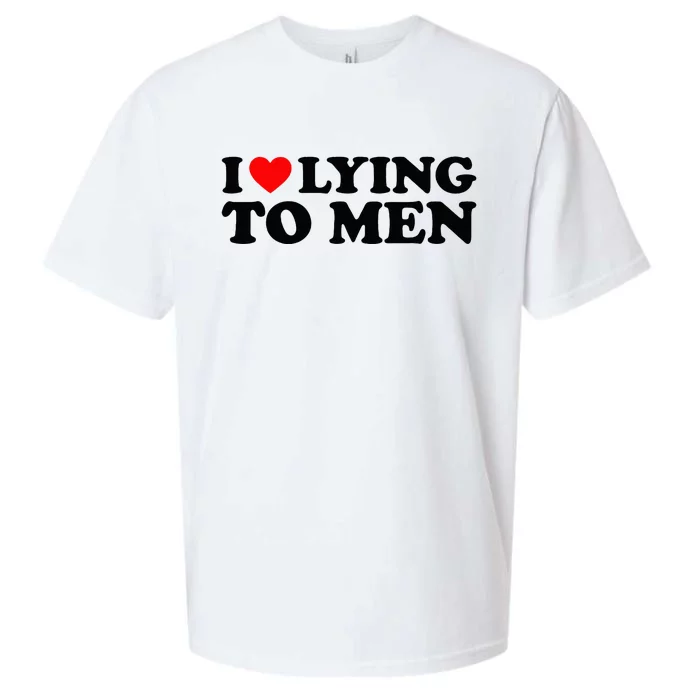 I Love Lying To M.E.N Sueded Cloud Jersey T-Shirt