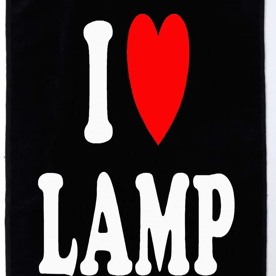 I Love Lamp Funny Light Shade Lampshade Candle Lantern Moth Platinum Collection Golf Towel