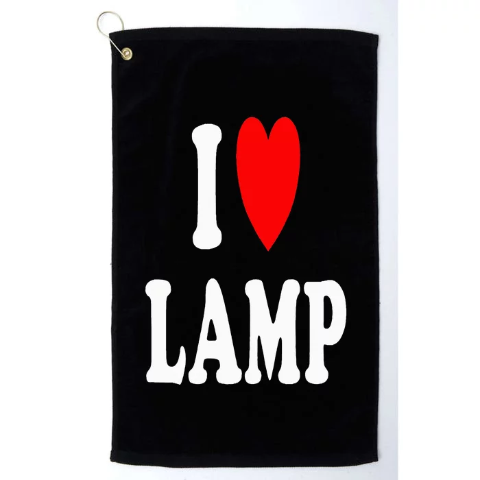 I Love Lamp Funny Light Shade Lampshade Candle Lantern Moth Platinum Collection Golf Towel