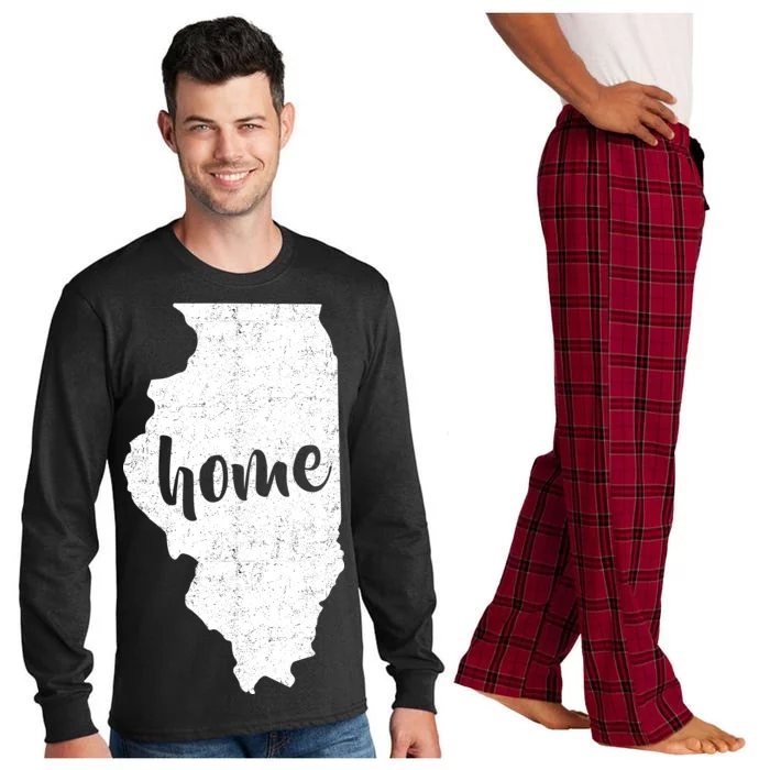 Illinois Home State Long Sleeve Pajama Set