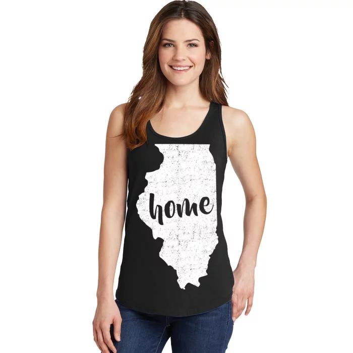 Illinois Home State Ladies Essential Tank