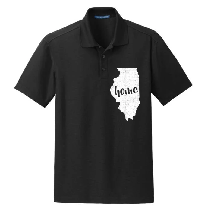 Illinois Home State Dry Zone Grid Performance Polo