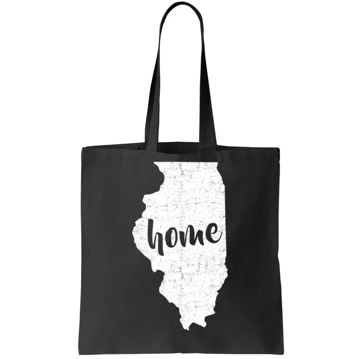 Illinois Home State Tote Bag