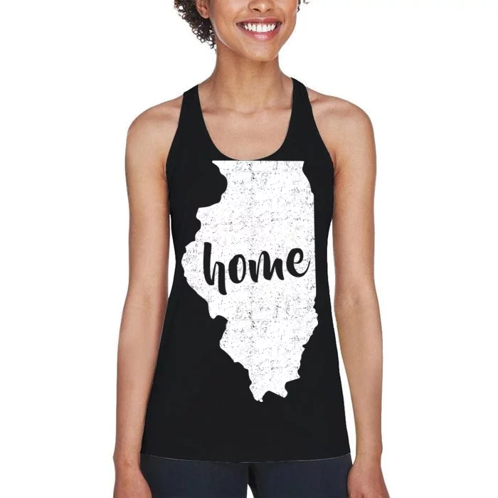 Illinois Home State Women's Racerback Tank