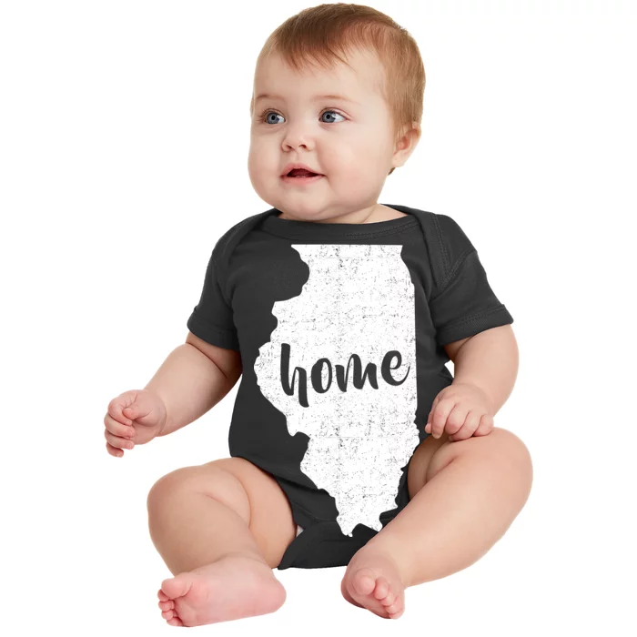 Illinois Home State Baby Bodysuit