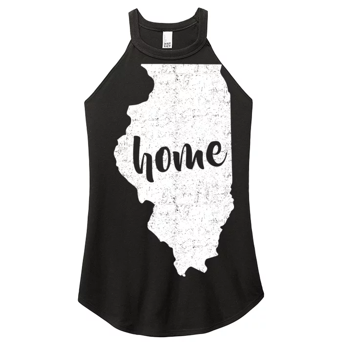 Illinois Home State Women’s Perfect Tri Rocker Tank