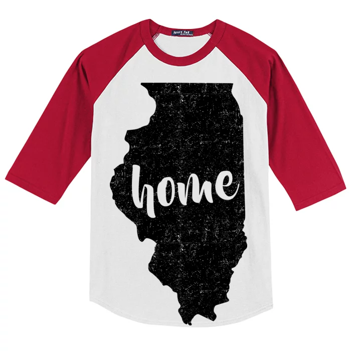 Illinois Home State Kids Colorblock Raglan Jersey