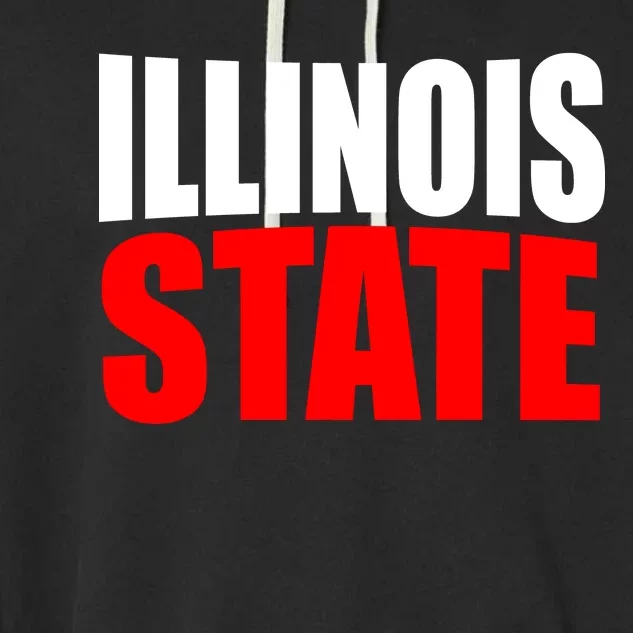 Illinois State Garment-Dyed Fleece Hoodie