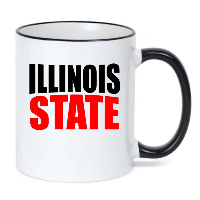 Illinois State Black Color Changing Mug