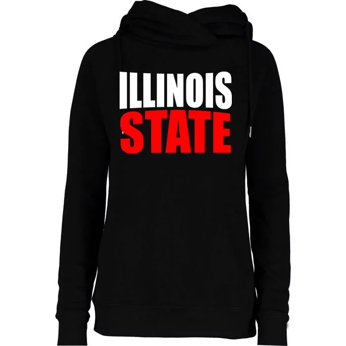 Illinois State Womens Funnel Neck Pullover Hood