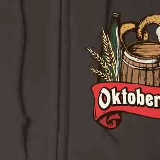 Illustration Oktoberfest Full Zip Hoodie