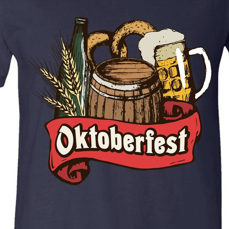 Illustration Oktoberfest V-Neck T-Shirt