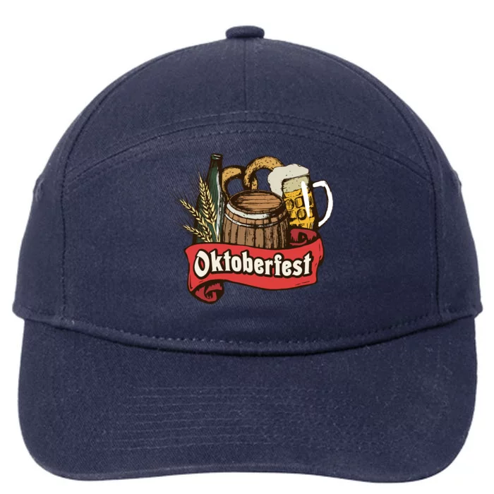 Illustration Oktoberfest 7-Panel Snapback Hat