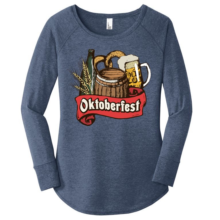 Illustration Oktoberfest Women’s Perfect Tri Tunic Long Sleeve Shirt