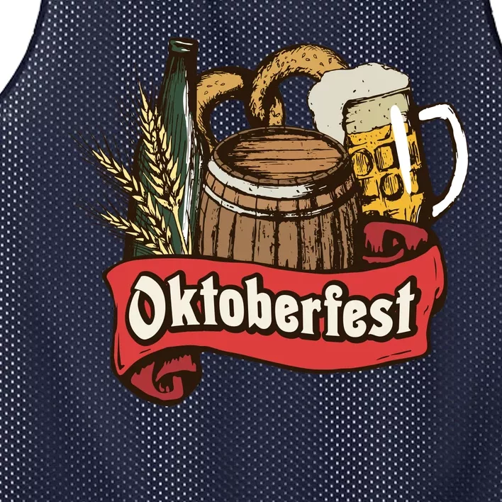 Illustration Oktoberfest Mesh Reversible Basketball Jersey Tank