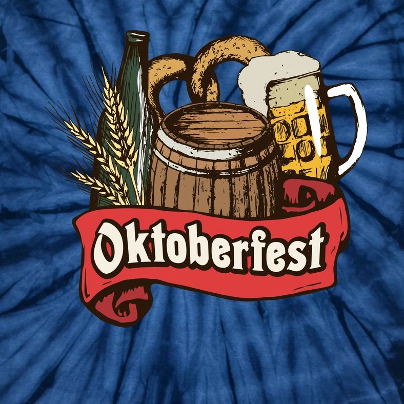 Illustration Oktoberfest Tie-Dye T-Shirt