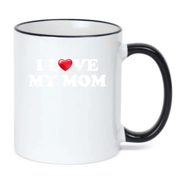 I Love My Mom Gift Black Color Changing Mug