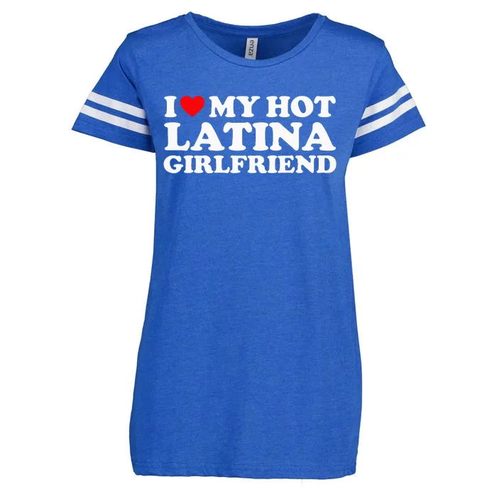 I Love My Hot Latina Girlfriend I Heart My Hot Latina GF Enza Ladies Jersey Football T-Shirt