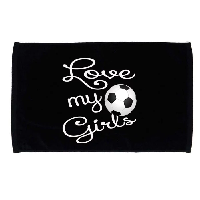 I Love My Soccer Futbol Great Gift For Momgiftcute Soccer Mom Gift Microfiber Hand Towel