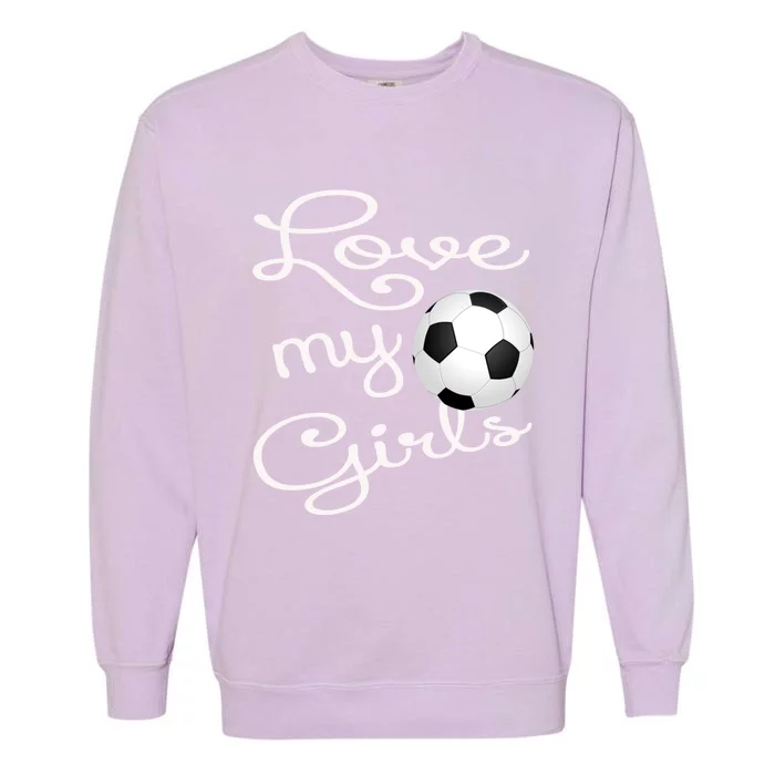 I Love My Soccer Futbol Great Gift For Momgiftcute Soccer Mom Gift Garment-Dyed Sweatshirt