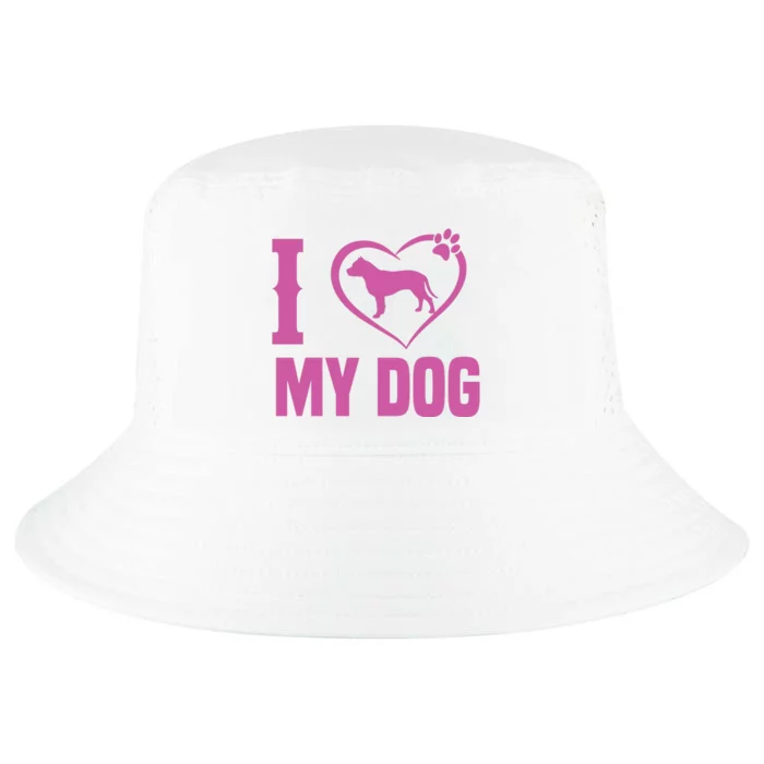 I Love My Dog Cool Comfort Performance Bucket Hat