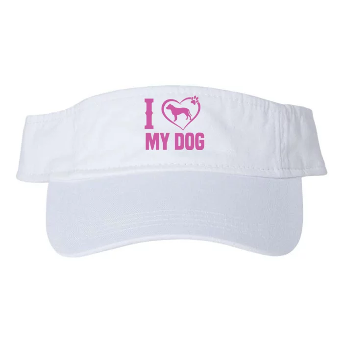 I Love My Dog Valucap Bio-Washed Visor