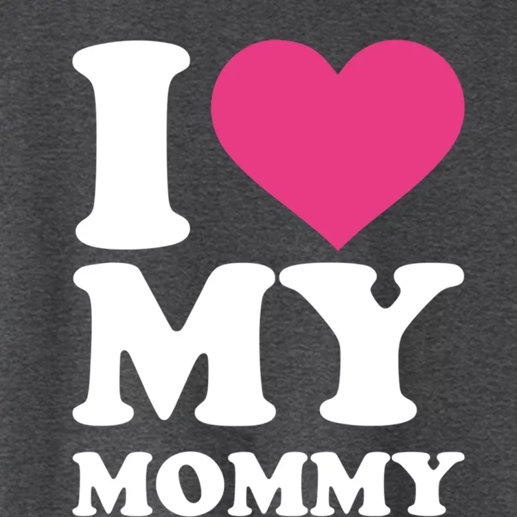 I Love My Mommy Cool Gift Women's Crop Top Tee