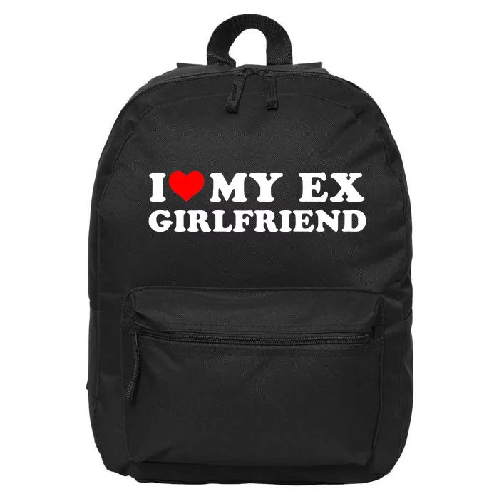 I Love My EX Girlfriend I Heart My Ex Girlfriend GF 16 in Basic Backpack