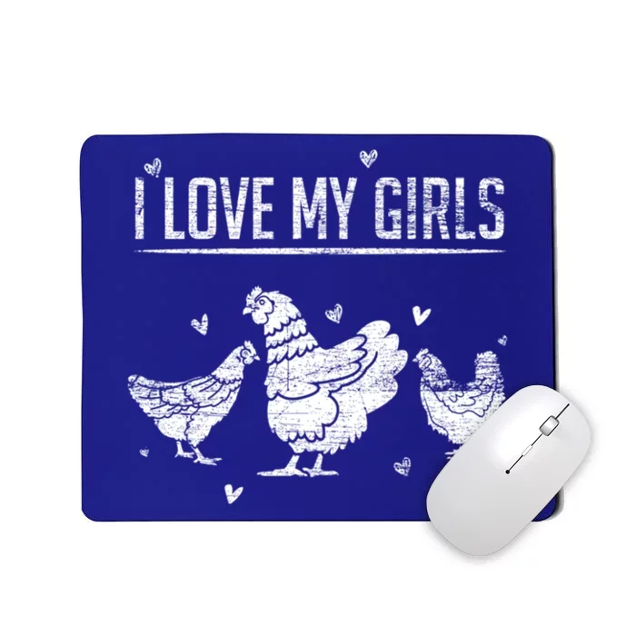 I Love My Farmer Chicken Meaningful Gift Mousepad