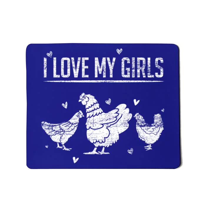 I Love My Farmer Chicken Meaningful Gift Mousepad