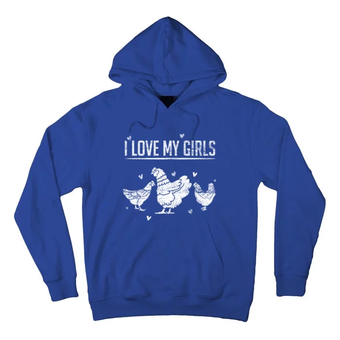 I Love My Farmer Chicken Meaningful Gift Tall Hoodie