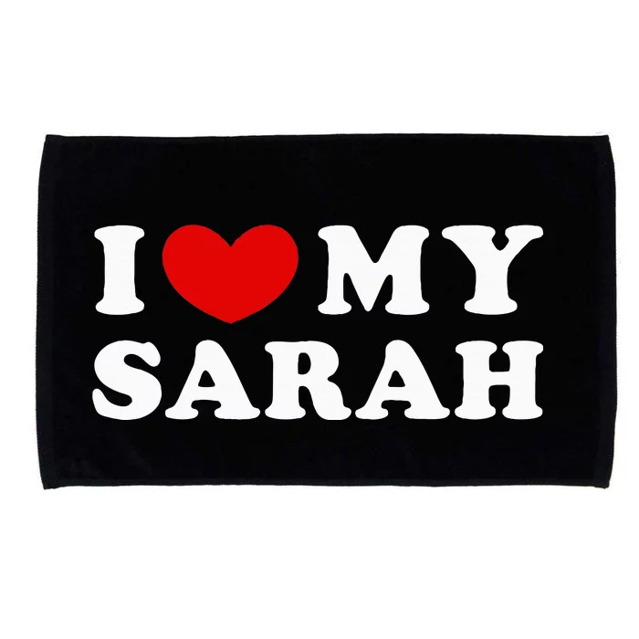 I Love My Sarah Microfiber Hand Towel