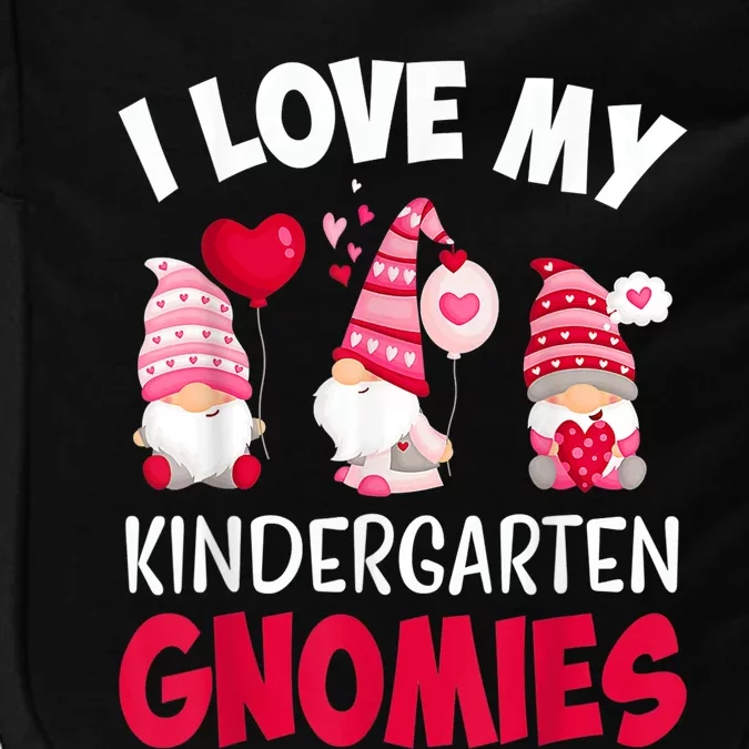 I Love My Kindergarten Gnomies Cute Valentines Day Teacher Impact Tech Backpack