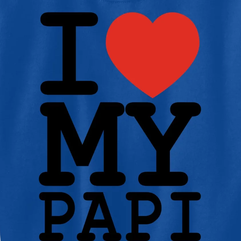 I Love My Papi Family Matching Valentines Day Gift Kids Sweatshirt