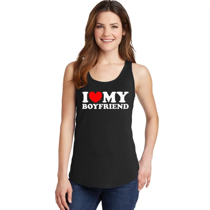 I Love My Boyfriend I Heart My Boyfriend Ladies Essential Tank