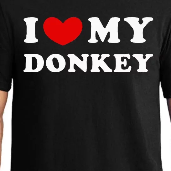 I Love My Donkey I Heart My Donkey Pajama Set