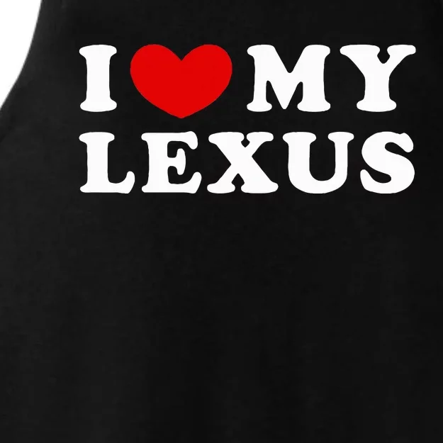 I Love My Lexus Ladies Tri-Blend Wicking Tank