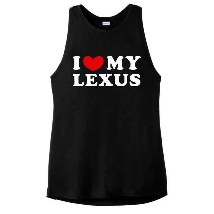 I Love My Lexus Ladies Tri-Blend Wicking Tank